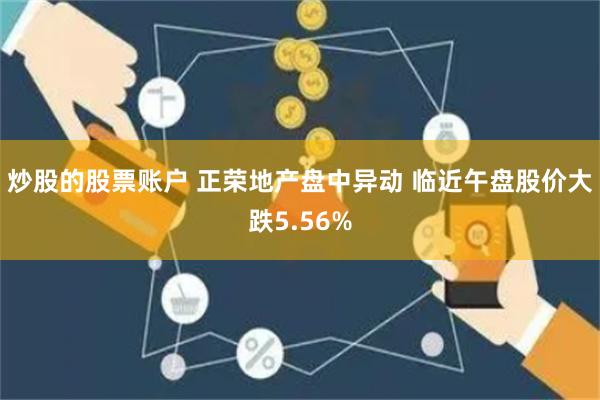 炒股的股票账户 正荣地产盘中异动 临近午盘股价大跌5.56%